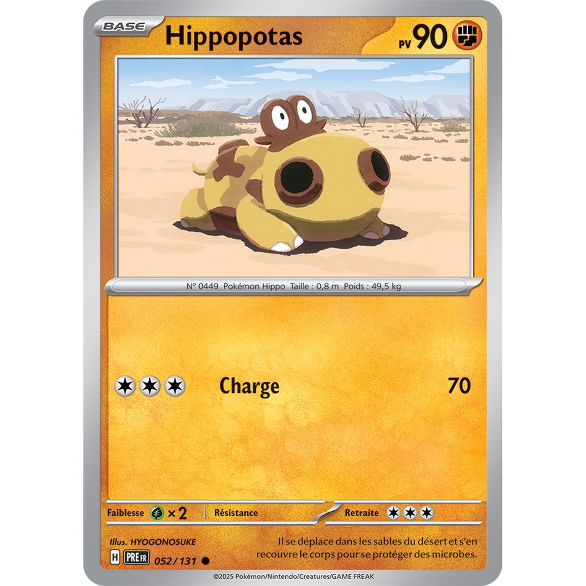 Item Hippopotas - Commune 52/131 - Ecarlate et Violet 8.5 Évolutions Prismatiques