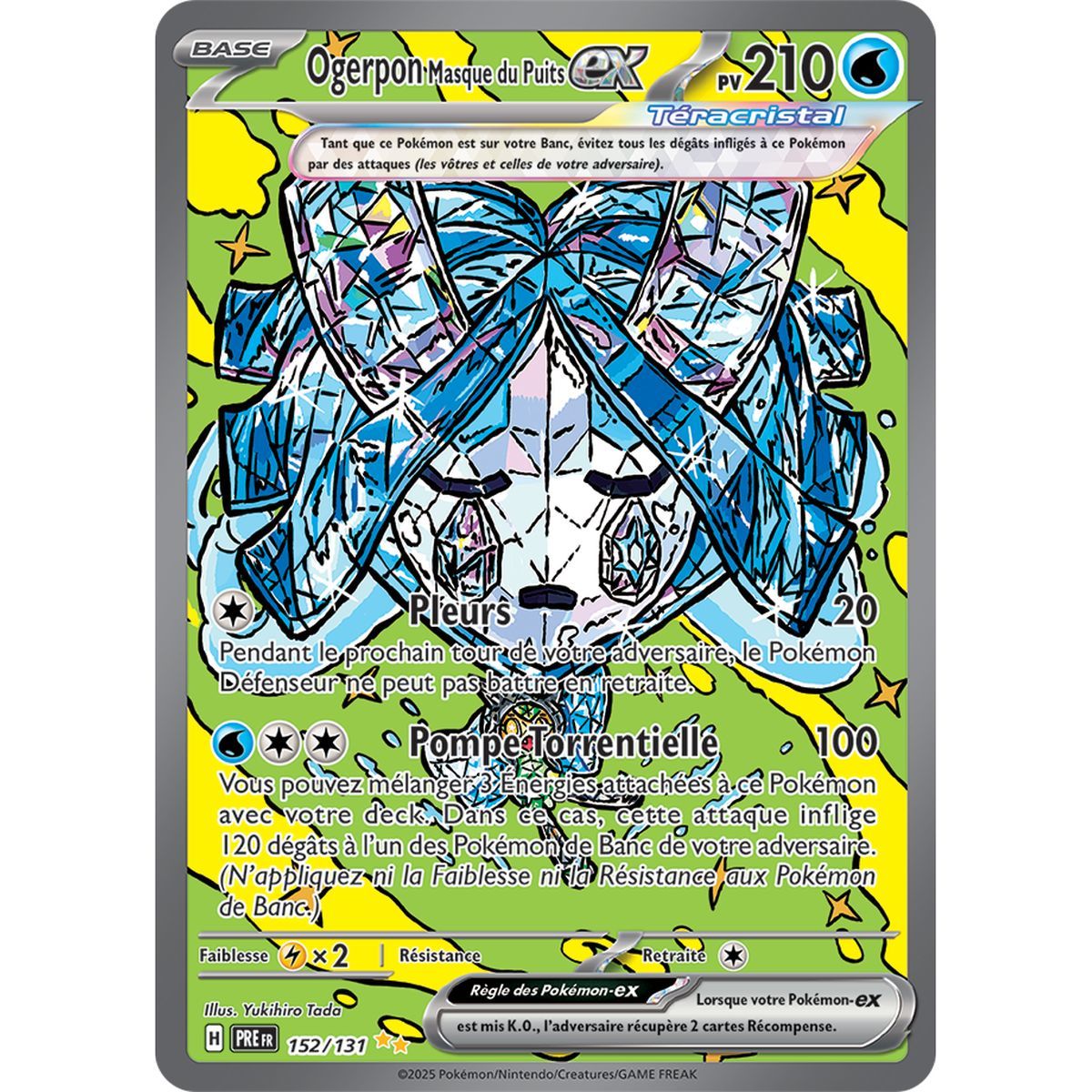 Item Ogerpon Masque du Puits-ex - Special Illustration Rare 152/131 - Ecarlate et Violet 8.5 Évolutions Prismatiques
