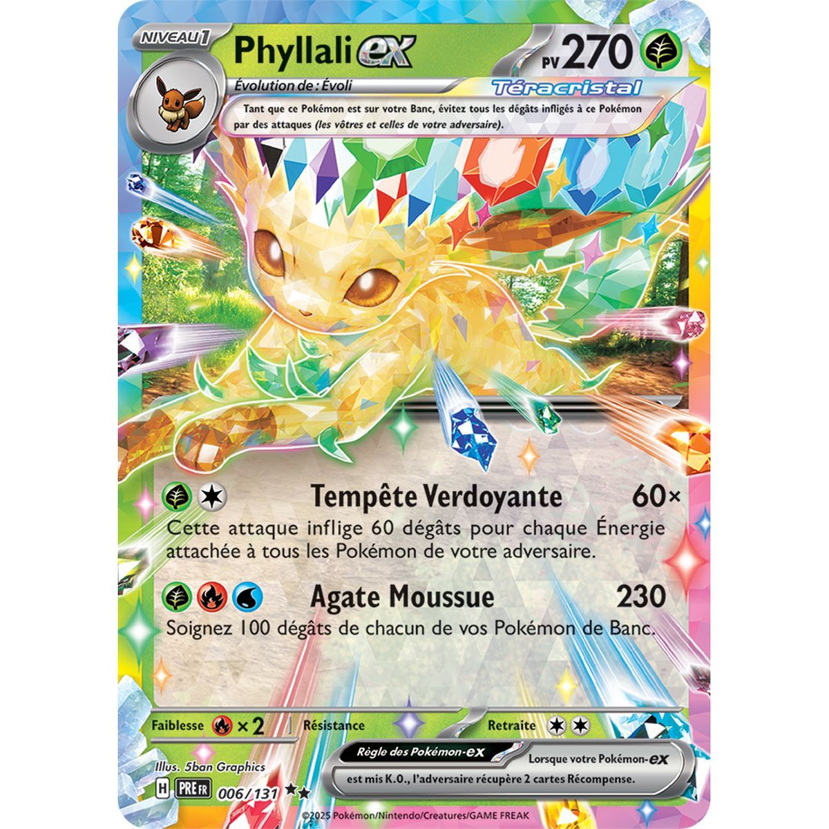 Phyllali-ex - Double Rare 6/131 - Ecarlate et Violet 8.5 Évolutions Prismatiques