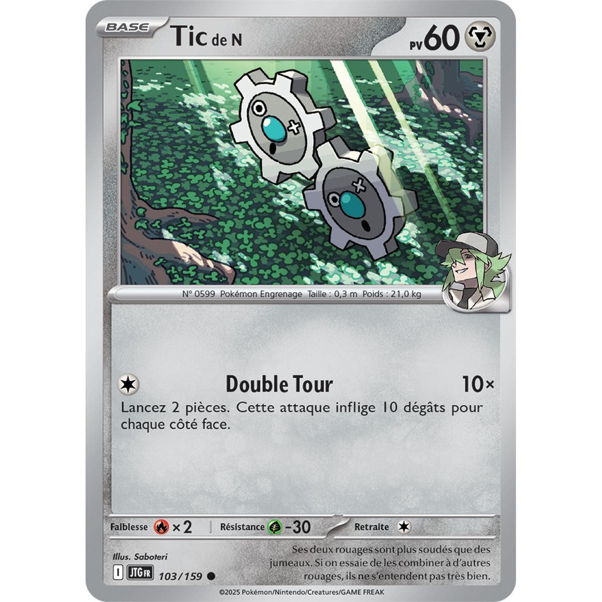 Item Tic de N - Commune 103/159 - Ecarlate et Violet 9 Aventures Ensemble