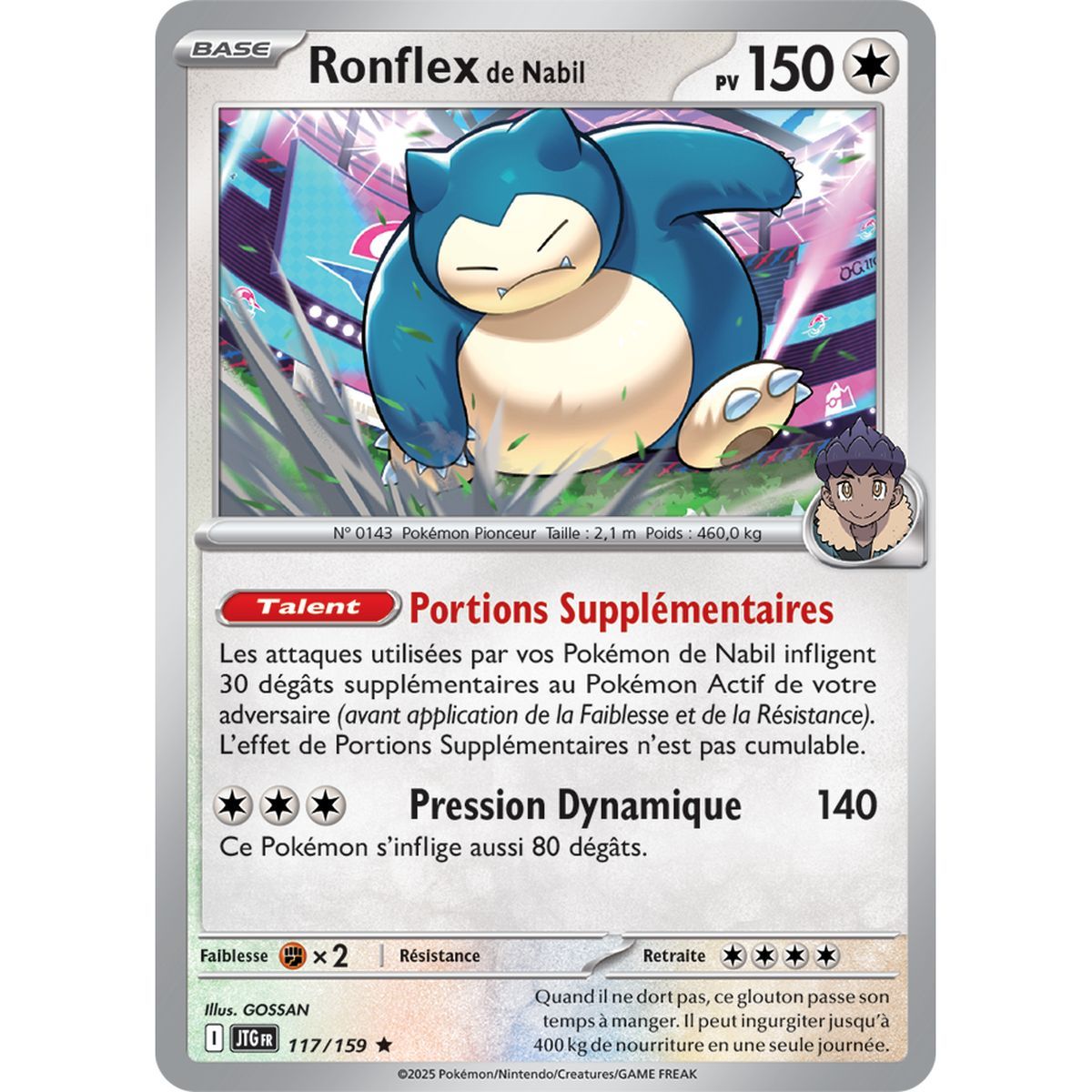 Item Ronflex de Nabil - Reverse 117/159 - Ecarlate et Violet 9 Aventures Ensemble