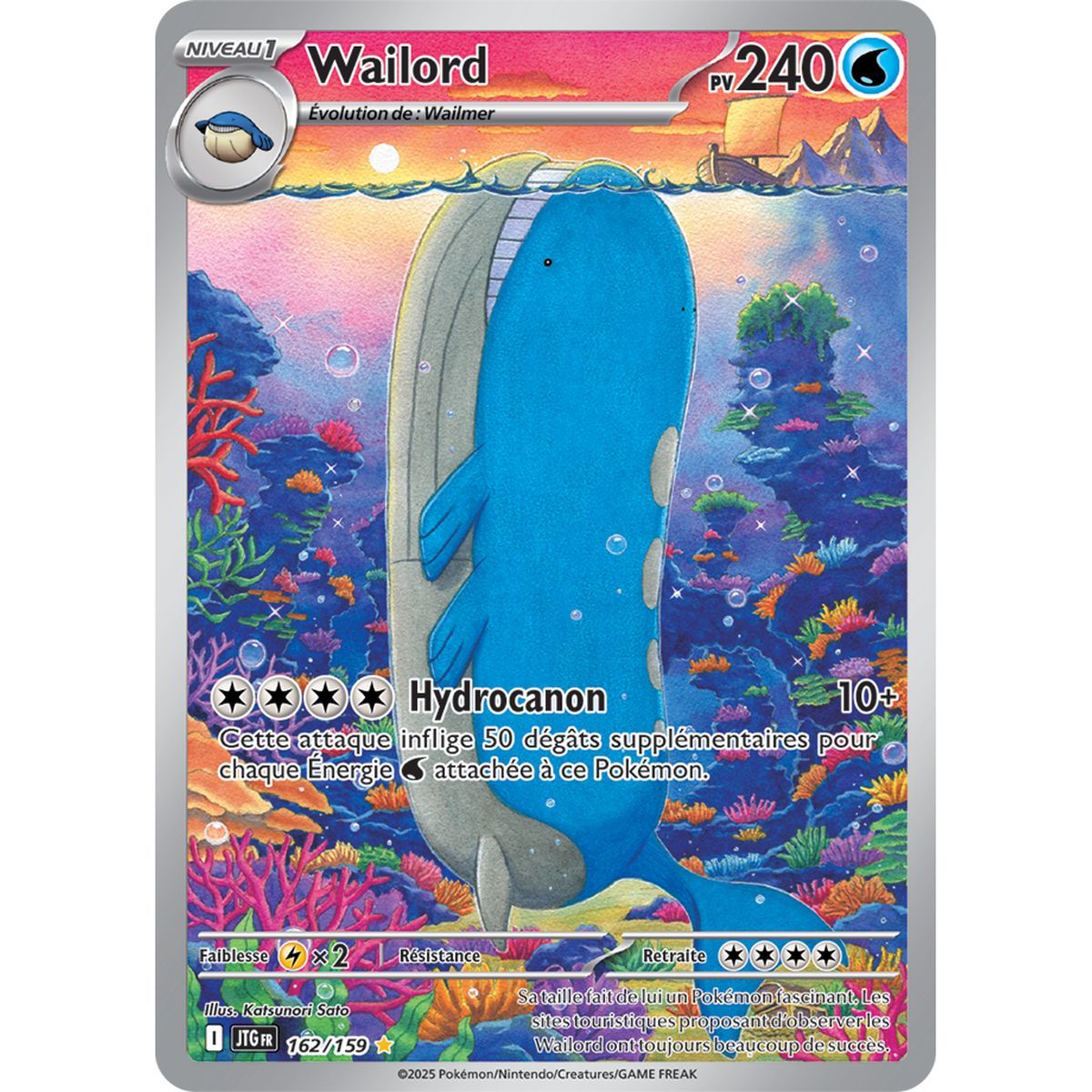 Wailord - Illustration Rare 162/159 - Ecarlate et Violet 9 Aventures Ensemble
