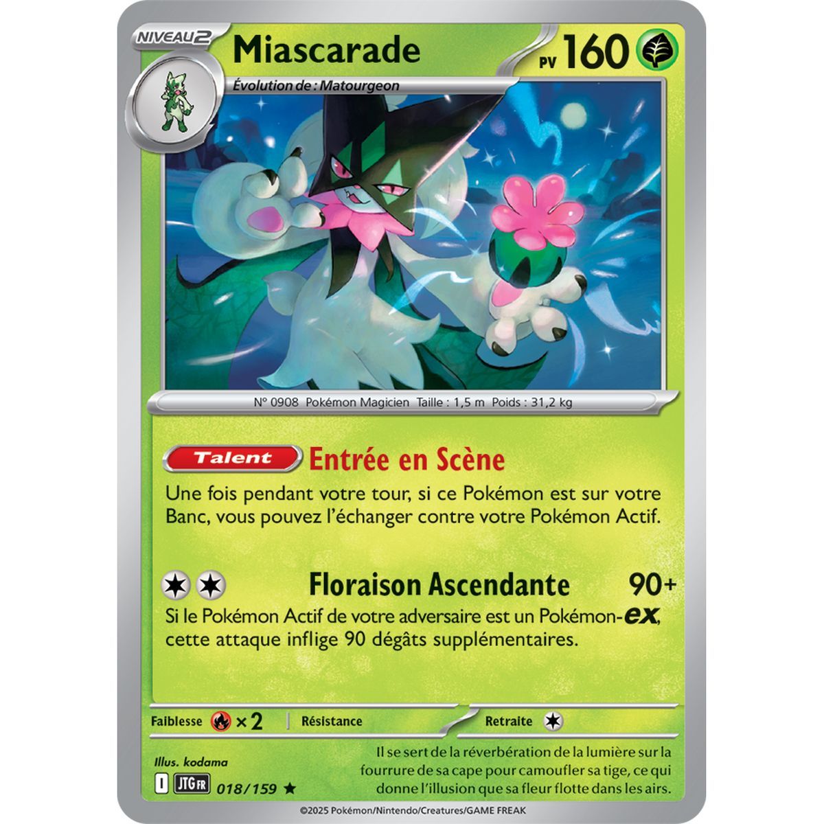 Item Miascarade - Reverse 18/159 - Ecarlate et Violet 9 Aventures Ensemble