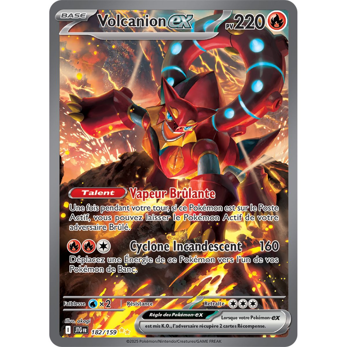Volcanion-ex - Special Illustration Rare 182/159 - Ecarlate et Violet 9 Aventures Ensemble