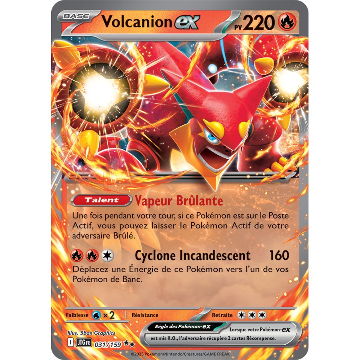 Volcanion-ex - Double Rare 31/159 - Ecarlate et Violet 9 Aventures Ensemble