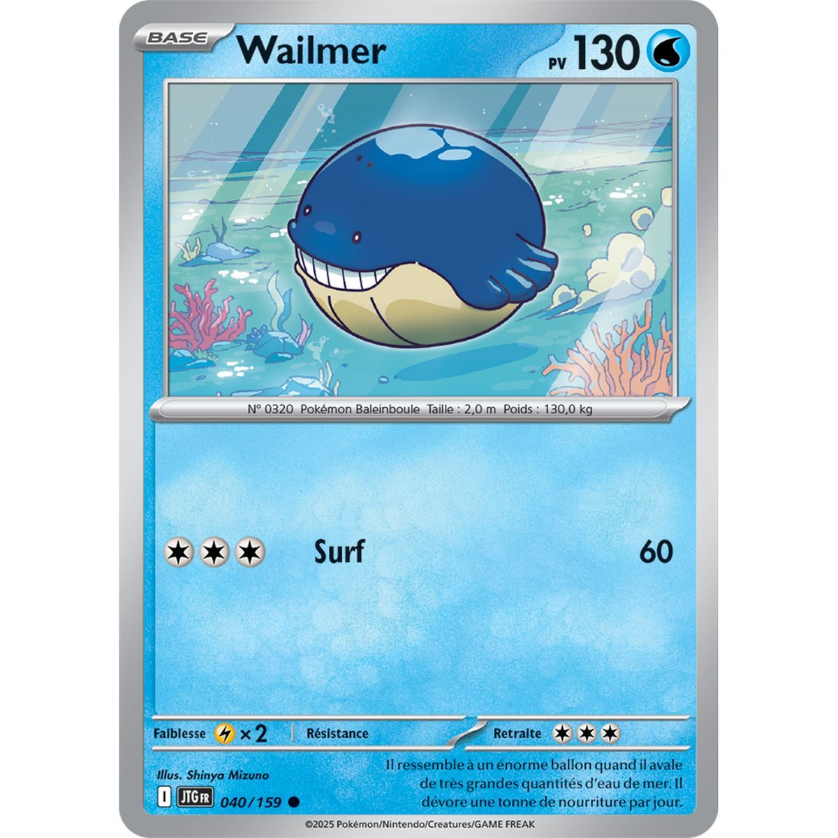 Item Wailmer - Reverse 40/159 - Ecarlate et Violet 9 Aventures Ensemble
