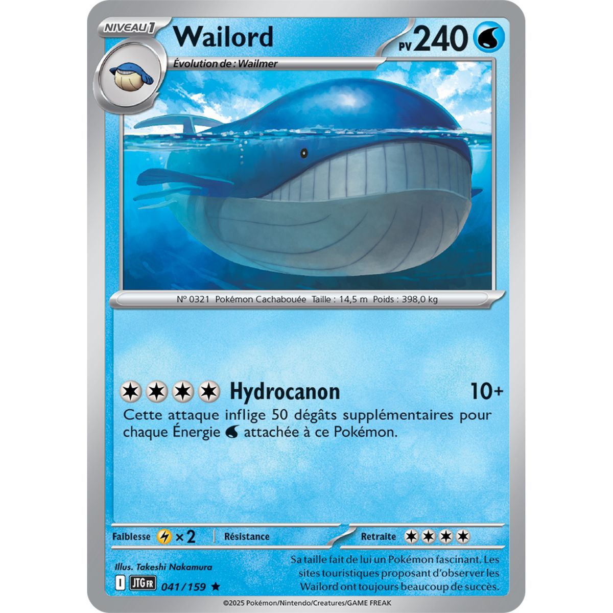 Item Wailord - Reverse 41/159 - Ecarlate et Violet 9 Aventures Ensemble
