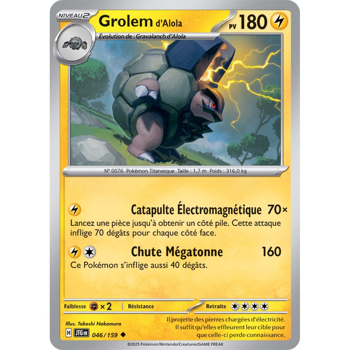 Grolem d’Alola - Peu Commune 46/159 - Ecarlate et Violet 9 Aventures Ensemble