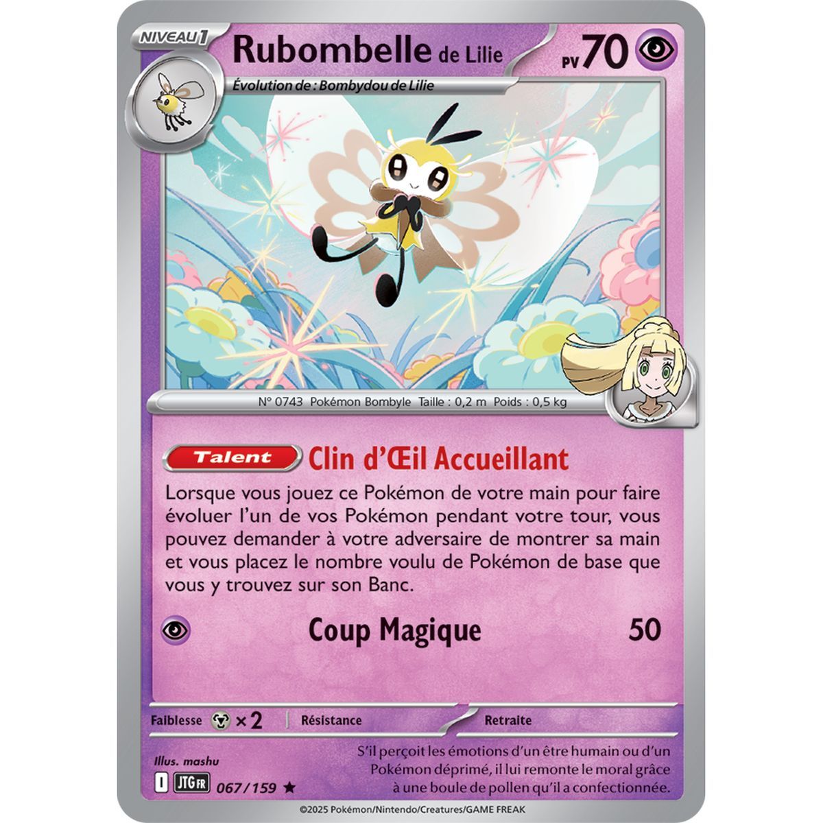 Item Rubombelle de Lilie - Reverse 67/159 - Ecarlate et Violet 9 Aventures Ensemble