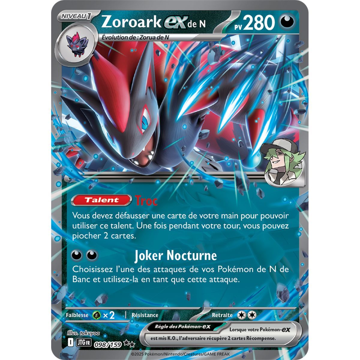 Zoroark-exde N - Double Rare 98/159 - Ecarlate et Violet 9 Aventures Ensemble