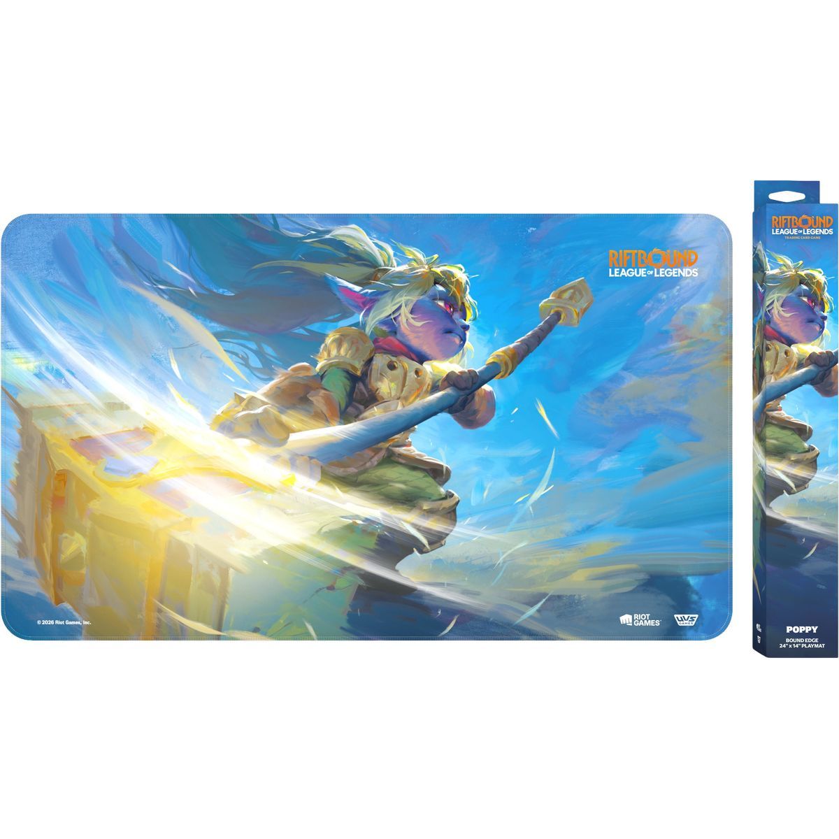 Tapis de Jeu - Poppy, Keeper of the Hammer - Riftbound League of Legends TCG - Set 3 Unleashed - Scellé