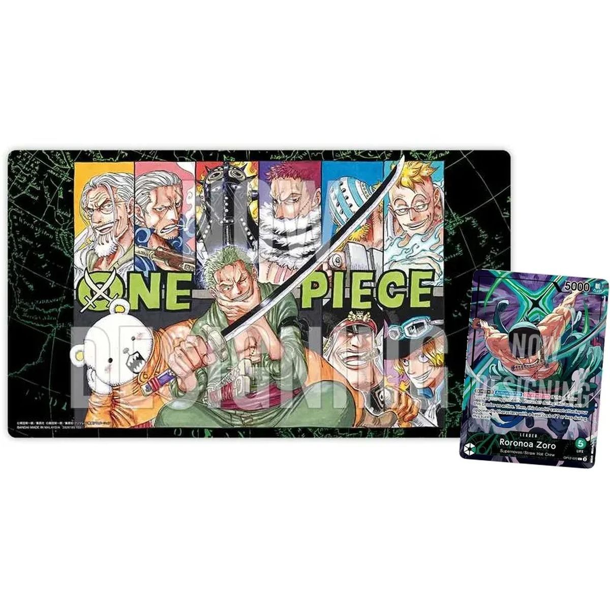 Tapis de Jeu - Roronoa Zoro + Promo Card - Limited Edition Vol.4 - One Piece Card Game - Scellé