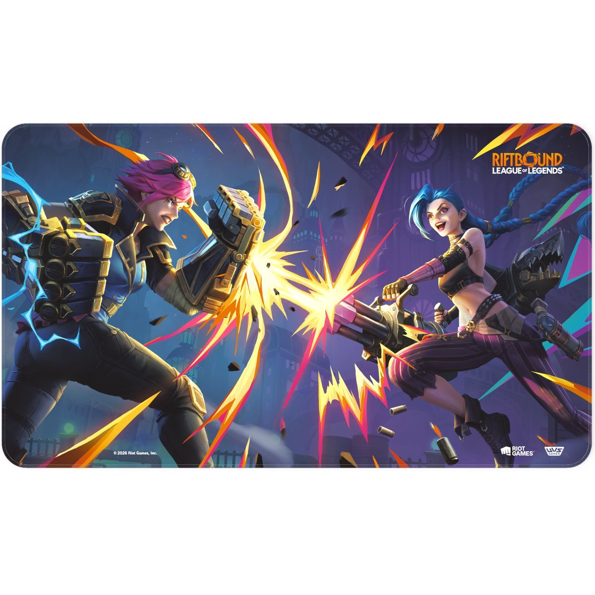 Tapis de Jeu - Vi vs Jinx - Riftbound League of Legends TCG - Set 4 Vendetta - Scellé