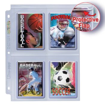 100 Pages de Classeur - 4 Cases Pour Toploaders : Secure Pages - Platinum Series - Ultra Pro