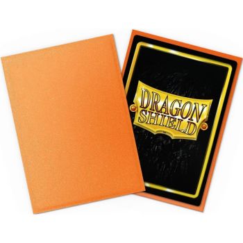100 Protèges Cartes - Standard - Matte Amber - Dragon Shield