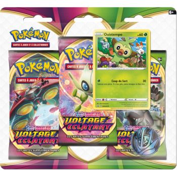 Pokémon - Tri-Pack - Voltage Éclatant [EB04] - Ouistempo / Flambino - FR