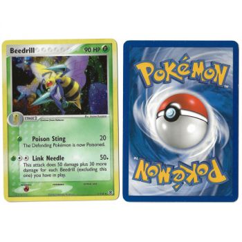 Item Beedril 1/112 EX Rouge Feu & Vert Feuille Holo  Anglais Voir Scan