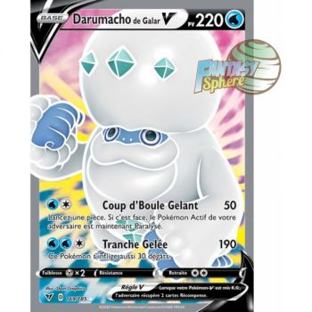 Item Darumacho de Galar V - Full Art Ultra Rare  169/185 - Epee et Bouclier 4 Voltage Eclatant