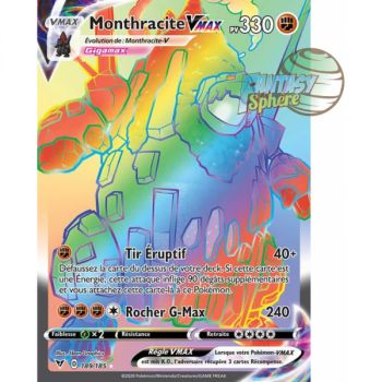 Item Monthracite VMAX - Secret Rare 189/185 - Epee et Bouclier 4 Voltage Eclatant