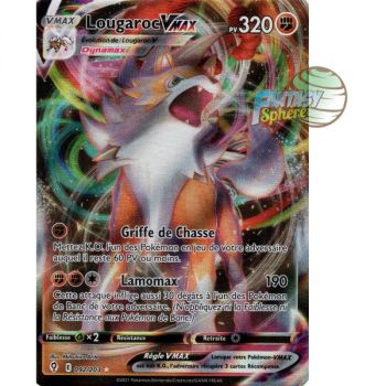 Item Lougaroc VMAX - Full Art Ultra Rare 92/203 - Epee et Bouclier Evolution Celeste