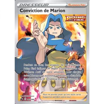 Item Conviction de Marion - Full Art Ultra Rare 193/198 - Epee et Bouclier Regne de Glace