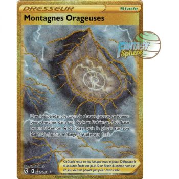 Item Montagnes Orageuses - Secret Rare 232/203 - Epee et Bouclier Evolution Celeste