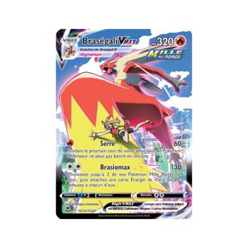 Item Braségali VMAX - Full Art Ultra Rare TG15/TG30 - Epee et Bouclier 12 Tempete Argentée
