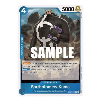 Item Bartholomew Kuma - R  OP01-074 - OP01 Romance Dawn