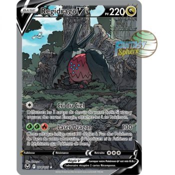 Regidrago V - Full Art Ultra Rare 184/195 - Epee et Bouclier 12 Tempete Argentée