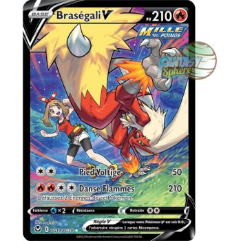 Item Braségali V - Full Art Ultra Rare TG14/TG30 - Epee et Bouclier 12 Tempete Argentée