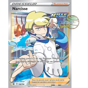 Item Narcisse - Full Art Ultra Rare 198/198 - Epee et Bouclier 6 Regne de Glace