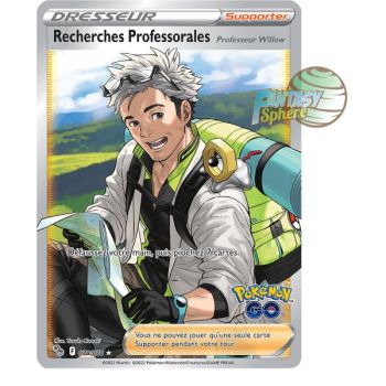 Item Recherches Professorales (Professeur Willow) - Full Art Ultra Rare 78/78 - Epee et Bouclier 10.5 Pokemon GO