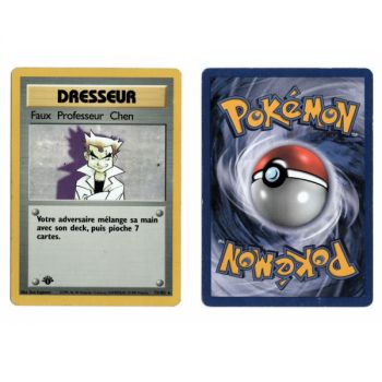 Item Faux Professeur Chen 73/102 Set de Base Rare 1st Français Voir Scan