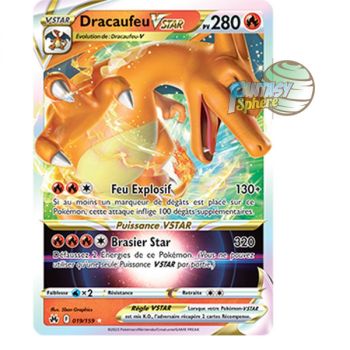 Item Dracaufeu VSTAR - Full Art Ultra Rare 19/159 - Epee et Bouclier 12.5 Zenith Supreme
