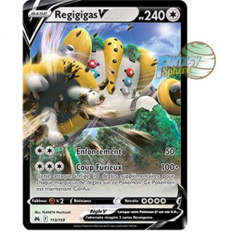 Item Regigigas V - Ultra Rare 113/159 - Epee et Bouclier 12.5 Zenith Supreme