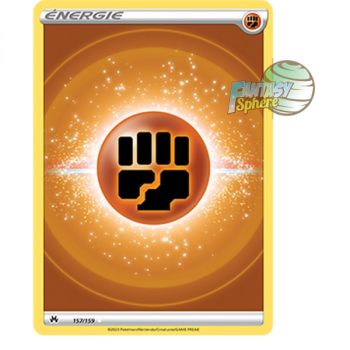 Item Énergie Fighting de base - Full Art Ultra Rare 157/159 - Epee et Bouclier 12.5 Zenith Supreme