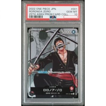 Item One Piece - Promo - Zoro - OP01-001- 25th Anniversary Premium Card Collection - Graded PSA 10 - JP