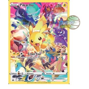 Item Pikachu - Secrete Rare 160/159 - Epee et Bouclier 12.5 Zenith Supreme