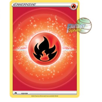 Item Énergie Fire de base - Full Art Ultra Rare 153/159 - Epee et Bouclier 12.5 Zenith Supreme