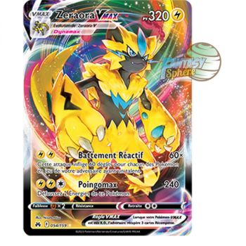 Item Zeraora VMAX - Full Art Ultra Rare 54/159 - Epee et Bouclier 12.5 Zenith Supreme