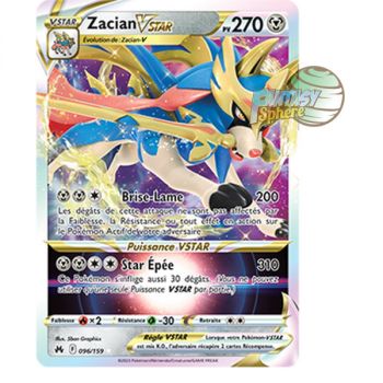 Item Zacian VSTAR - Full Art Ultra Rare 96/159 - Epee et Bouclier 12.5 Zenith Supreme