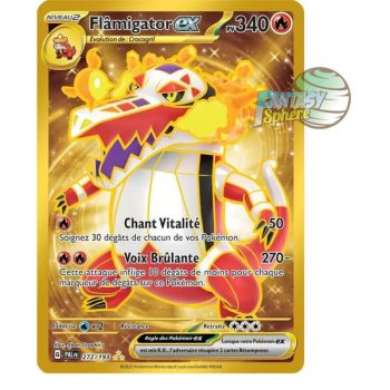 Item Flamigator EX - Hyper rare 272/193 - Ecarlate et Violet Evolution à Paldea