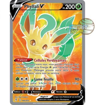 Item Phyllali V - Full Art Ultra Rare 166/203 - Epee et Bouclier 7 Evolution Celeste