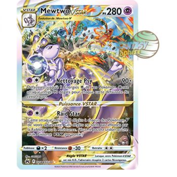 Item Mewtwo VSTAR - Rare GG44/GG70 - Epee et Bouclier 12.5 Zenith Supreme
