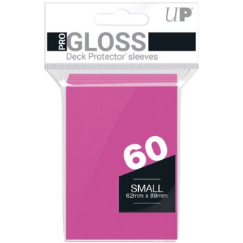 60 Protèges Cartes - Small - Bright Pink - PRO-Gloss Ultra Pro