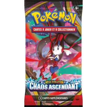 Artset - 4 Boosters Méga-Évolution - Chaos Ascendant [ME04][CRI] - Pokémon