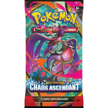 Artset - 4 Boosters Méga-Évolution - Chaos Ascendant [ME04][CRI] - Pokémon