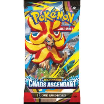 Artset - 4 Boosters Méga-Évolution - Chaos Ascendant [ME04][CRI] - Pokémon