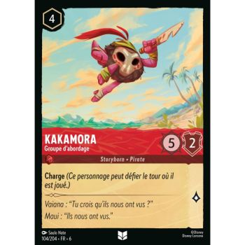 Item Kakamora, Groupe d'abordage - 104/204 - AZS - La Mer Azurite - Brillante - Premium - Français