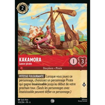 Item Kakamora, Lance-pirate - 105/204 - AZS - La Mer Azurite - Brillante - Premium - Français
